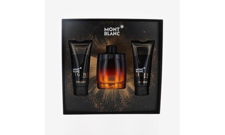 Mont Blanc Legend Night By Mont Blanc 3 Piece Gift Set - 3.3 Oz Eau De Parfum