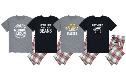 Nap Chat Men's Funny Lounge Lazy Pajama Set (S-XXL)