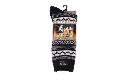 Polar Extreme Men's Xtra Light Thermal Socks (2-Pairs)