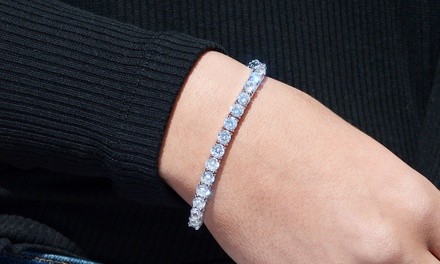 52.00 CTTW Tennis Bracelet Made with Swarovski Elements by Elements of Love