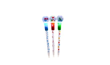 Light Up Snow Globe Pens 3-Pack