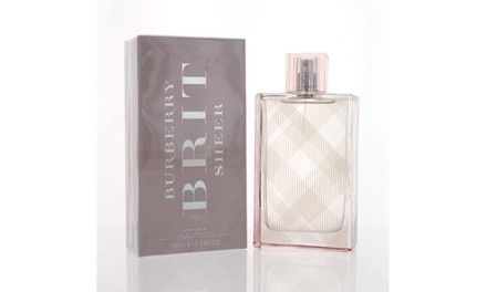 Burberry Brit Sheer By Burberry 3.3 Oz Eau De Toilette Spray New In Box Women