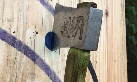 90-Minute Outdoor Axe-Throwing Session for 2, 3, 4, 5, or 6 at M&R Urban Axe Throwin' (Up to 28% Off)