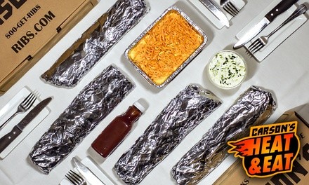 $89 for Family 'Heat & Eat' Rib Meal for Four or More for Curbside Carryout at Carson's Ribs ($128 Value)