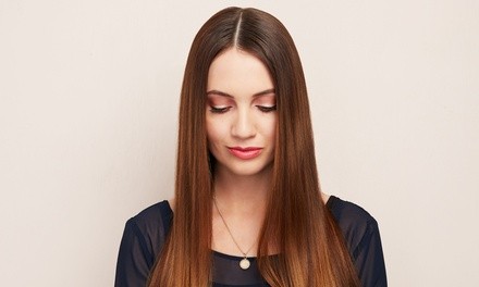 Haircut and Conditioning or Color at Hair-Do and Threading Salon (Up to 52% Off). Four Options Available.