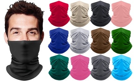 3-Pack Moisture-Wicking Lightweight Breathable Stretch Neck Gaiter Face Mask