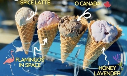 $3.50 for $5 Toward Ice Cream for Carryout and Dine-In at Jupiter Moon Ice Cream