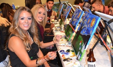 Two- to Three-Hour Adult Painting Class for One or Two at Create Mix and Mingle - a Paint & Sip Studio (43% Off)