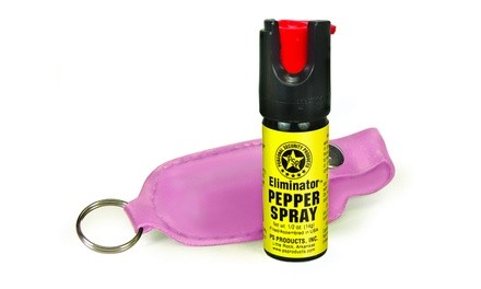 1/2 oz. Pepper Spray canister with soft case and keyring
