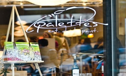 2.5-Hour Social Painting Class for One or Two at Palettes (Up to 32% Off)   