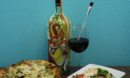 Food and Drink or Social Painting Class for One or Two at The Art Bistro (Up to 53% Off) 