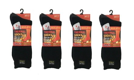 4 Pairs Men's Polar Extreme Thermal Socks