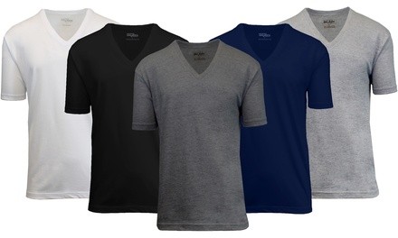 Galaxy By Harvic Men's Egyptian Cotton V-Neck Undershirt (3-Pack; S-2XL)