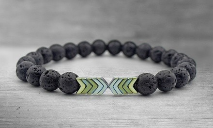 Lava Stone Diffuser Bracelet with Optional Essential Oils