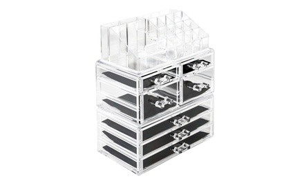 Makeup Organizer Cosmetic Storage Drawers and Jewelry Display Box