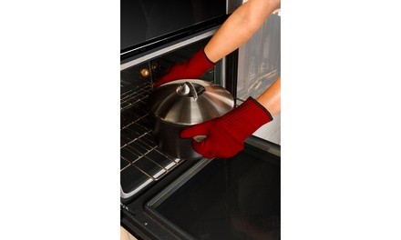 Heat Resistant Oven Glove (2 Piece)