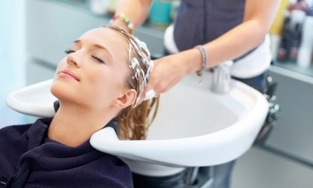 Haircut, Wash and Blow Dry, or Root Touch-Up at Sora Nails & Spa (Up to 40% Off)