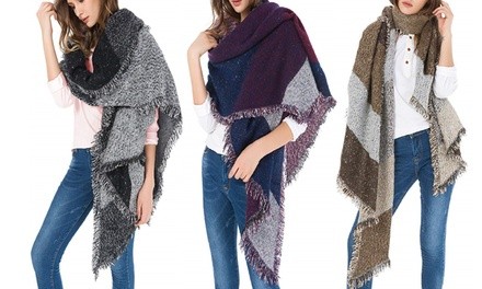New Arrival Women's Oversized Soft Blanket Scarf Scarves - 3 Color