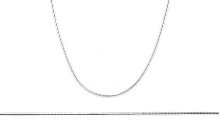 Italian Snake Chain in Sterling Silver
