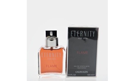 Eternity Flame by Calvin Klein 3.4 OZ Eau De Toilette Spray NEW in Box for Men