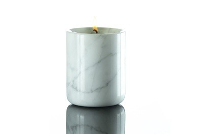 Soy Jasmine Orange Blossom Candle in White or Black Marble