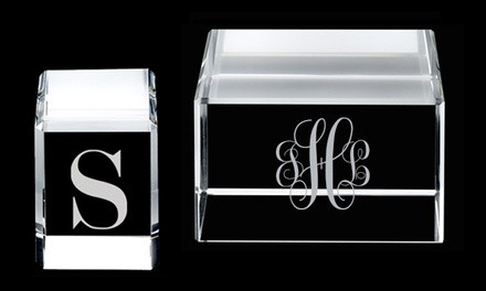 Custom 2D or 3D Photo-Engraved Crystal at Etched Memory (50% Off)