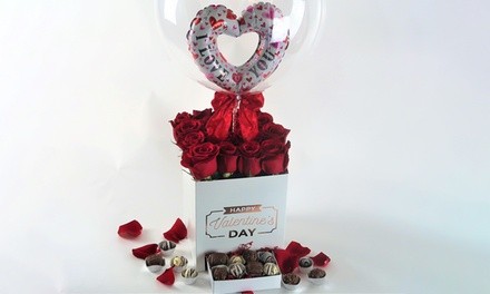 Sweets with Optional Valentine's Gift Box from Pretty Stickie (Up to 50% Off). Two Options Available.