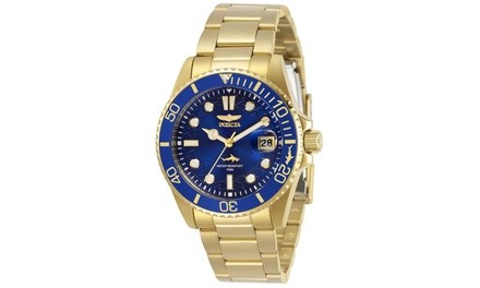 Invicta Women's 30484 Pro Diver Quartz 3 Hand Blue Dial Watch