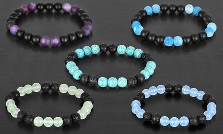 Natural Stone Stackable Stretch Bracelets