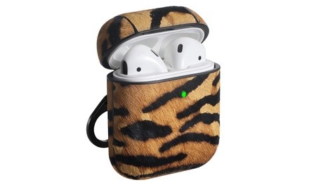 Posh Tech Animal Print Leather Cases for Airpods Version 1 and 2