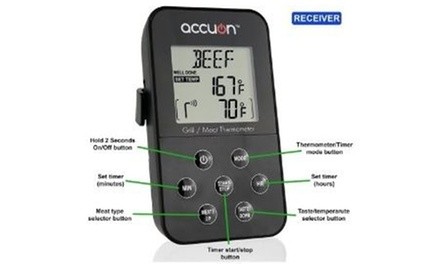 Accuon Long Range Digital Wireless Digital Thermometer Set