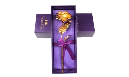 24K Gold Plated Valentine's Forever Love Rose