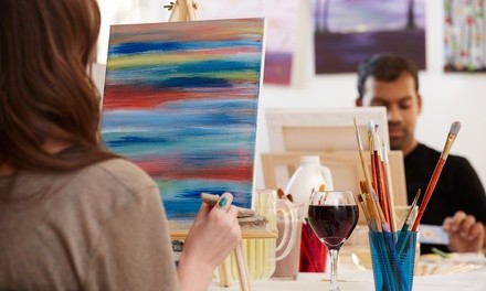 Paint Party Admission for One, Two, or Four at Mirage Art & Coffee (Up to 29% Off)