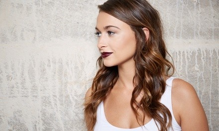 Full or Partial Balayage, or Partial Highlights with Toner and Blow-Dry at Shear Luxe (Up to 41% Off)