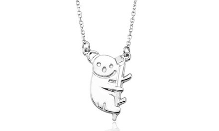 Teddy Bear Drop Necklace