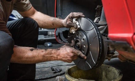 One- or Two-Axle Ceramic Brake-Pad and Rotor Replacement at Tuffy Auto Service Center (Up to 30% Off)