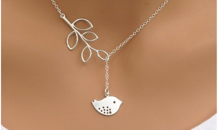  Women's Tree and Bird Necklace