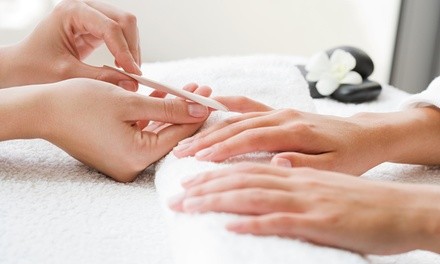 Gel Manicures and Spa Pedicures at Salon by Design (Up to 55% Off). Five Options Available.