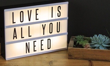 Perfect Gift Light Box to Express Feelings with Letters and Number Titles