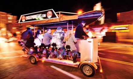 Bicycle Pub Crawl for One, Two, or Four or Private Crawl for Up to Eight at Vegas Pub Crawler (Up to 20% Off) 