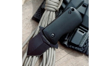 Black Legion Mini Fast Opening Boot/Money Clip Covert Tactical Folding Knife