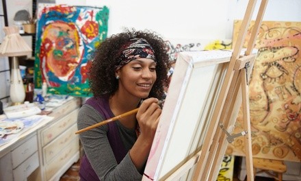 BYOB Painting Class for One, Two, or Four at Puff Pass And Paint (Up to 28% Off)