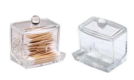 Acrylic Q-Tip Storage Dispenser