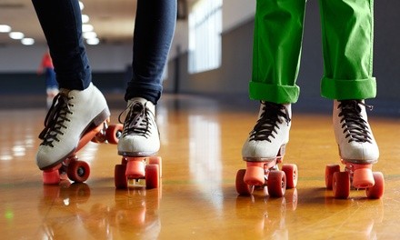 Roller Skating Admission with Skate Rental for Two or Four at Firehouse Skate 'N Play (Up to 44% Off)