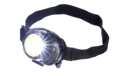 3-in-1 COB and LED Headlamp with Adjustable Headband