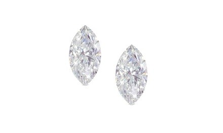 Sterling Silver 1.0 ctw Marquise Cut CZ Stud Earrings by Lexi Li