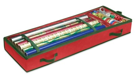 Christmas Gift Wrap Storage Bag Under the Bed Organizer