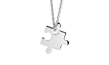 Jigsaw Puzzle Piece Pendant Necklace