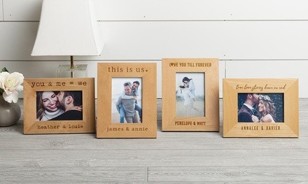 Personalized Love Story Photo Frames from Qualtry (Up to 82% Off). Five Options Available 