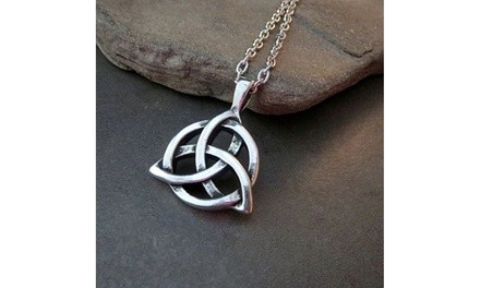 Antique Silver 3D Celtic Necklace